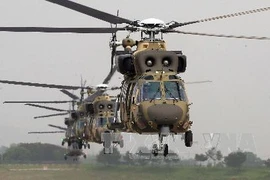 Trực thăng của quân đội Hàn Quốc (Nguồn: TTXVN)