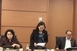 Đại biểu Nguyễn Thị Lệ, Chủ tịch Hội đồng Nhân dân Thành phố Hồ Chí Minh cho biết hiện đang thiếu phân khúc nhà ở dưới 2 tỷ đồng. (Ảnh: Vietnam+) 