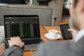 VN-Index sau khi kiểm tra thành công tại ngưỡng 1.000 điểm đã giúp thị trường phục trở lại trong ba phiên cuối tuần. (Ảnh minh họa: Vietnam+)