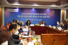 Hội nghị Đối tác phát triển của Kiểm toán Nhà nước Việt Nam-năm 2022, ngày 25/3. (Ảnh: Vietnam+)