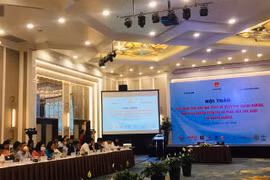 Hội thảo “Giải pháp thúc đẩy quá trình cổ phần hóa doanh nghiệp, đơn vị sự nghiệp công lập và thoái vốn nhà nước tại doanh nghiệp,” ngày 17/5. (Ảnh: Vietnam+)