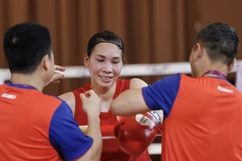 Hà Thị Linh giành vé tham dự Olympic Paris 2024. (Ảnh: TTXVN)