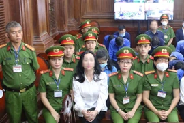 Bị cáo Trương Mỹ Lan bị tuyên phạt mức án tử hình. (Ảnh: Thanh Vũ/TTXVN)
