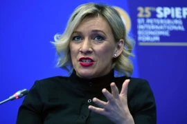 Người phát ngôn Bộ Ngoại giao Nga, bà Maria Zakharova. (Ảnh: AFP/TTXVN)