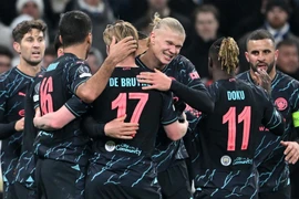Manchester City thắng đậm trong chuyến làm khách tại Đan Mạch. (Nguồn: Getty Images)