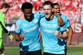 Bayer Leverkusen chỉ còn cách ngôi vương Bundesliga đúng 1 chiến thắng. (Nguồn: Getty Images)