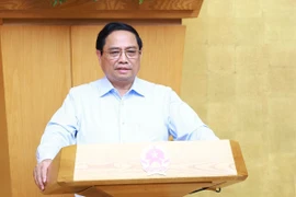 Thủ tướng Phạm Minh Chính chủ trì Phiên họp Chính phủ thường kỳ tháng 8 năm 2024. (Ảnh: Dương Giang/TTXVN)