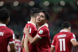 Indonesia sẽ phải đối mặt với thử thách mang tên Australia ở vòng 1/8 Asian Cup 2023. (Ảnh: Hoàng Linh/TTXVN)