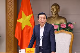 Phó Thủ tướng Trần Hồng Hà phát biểu chỉ đạo cuộc họp. (Ảnh: Văn Điệp/TTXVN)