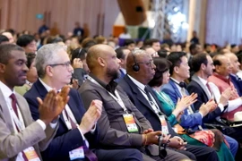 Các đại biểu dự khai mạc phiên họp thứ 46 Ủy ban Di sản Thế giới của UNESCO tại New Delhi ngày 21/7/2024. (Ảnh: ANI/TTXVN)