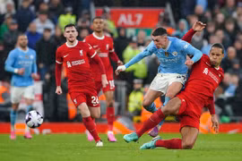 Liverpool và Man City chia điểm tại Anfield. (Nguồn: Getty Images)