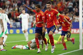 Đội tuyển Tây Ban Nha sớm giành quyền vào vòng 1/8 EURO 2024. (Nguồn: Getty Images)