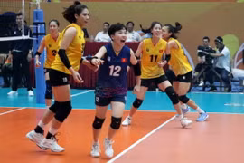 Đội tuyển Bóng chuyền nữ Việt Nam sẽ nhập cuộc VTV Cup 2024 vào lúc 19g30 hôm nay 24/8. (Ảnh: Quốc Khánh/TTXVN)