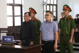 Các bị cáo tại phiên xét xử. (Ảnh: Nguyễn Thành/TTXVN)
