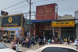 Hiện trường vụ án. (Ảnh: TTXVN phát)