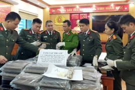 Cơ quan An ninh Điều tra Công an tỉnh Thanh Hóa đã thu giữ toàn bộ số tang vật liên quan đến vụ án. (Ảnh: TTXVN phát)