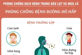 Phòng chống bệnh đường hô hấp sau bão lũ