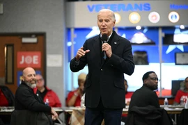 Tổng thống Mỹ Joe Biden trong cuộc vận động tranh cử ở bang Michigan ngày 1/2/2024. (Ảnh: AFP/TTXVN)