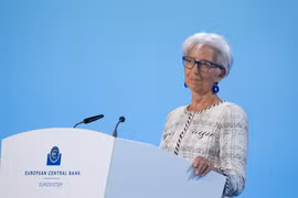 Chủ tịch ECB Christine Lagarde. (Ảnh: THX/TTXVN)