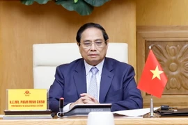 Thủ tướng Phạm Minh Chính phát biểu tại hội nghị. (Ảnh: Doãn Tấn/TTXVN)