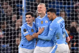 Manchester City thẳng tiến vào tứ kết Champions League. (Nguồn: Getty Images)