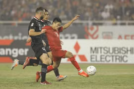 Đội tuyển Việt Nam đánh bại Indonesia ở AFF Cup 2022. (Ảnh: Minh Quyết/TTXVN)