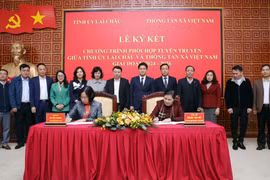 TTXVN ký kết phối hợp tuyên truyền với Tỉnh ủy Lai Châu