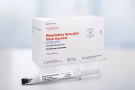 Vaccine ngừa RSV của Moderna được thiết kế có sẵn trong mỗi ống tiêm để giảm nguy cơ sai sót lâm sàng. (Nguồn: Moderna)