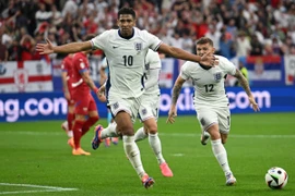 Jude Bellingham lập kỳ tích sau khi góp mặt ở trận Anh-Serbia. (Ảnh: AFP/TTXVN)