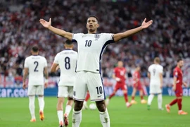 Bellingham mang chiến thắng về cho Đội tuyển Anh ở ngày ra quân EURO 2024. (Nguồn: Getty Images)