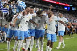 Uruguay chạm tay vào tấm vé dự tứ kết Copa America 2024. (Nguồn: AP)