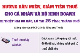 Hướng dẫn miễn, giảm thuế cho cá nhân, hộ kinh doanh và DN thiệt hại do bão lũ