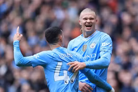 Haaland lập cú đúp giúp Manchester City chiến thắng. (Nguồn: Getty Images)
