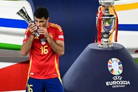 Rodri là cầu thủ xuất sắc nhất tại Vòng chung kết EURO 2024. (Nguồn: AFP/Getty Images)