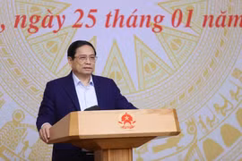 Thủ tướng Phạm Minh Chính chủ trì Phiên họp lần thứ 7 Hội đồng Thi đua-Khen thưởng Trung ương. (Ảnh: Dương Giang/TTXVN)