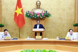 Thủ tướng Phạm Minh Chính chủ trì Phiên họp Chính phủ thường kỳ tháng 6 năm 2024. (Ảnh: Dương Giang/TTXVN)