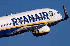 Máy bay của hãng hàng không Ryanair. (Nguồn: Ryanair)