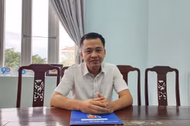 Anh Nguyễn Thành Trung, Bí thư Tỉnh đoàn Bình Định. (Ảnh: Sỹ Thắng/TTXVN)