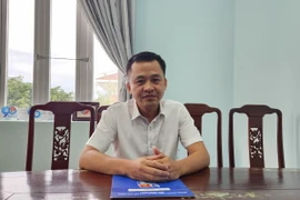 Anh Nguyễn Thành Trung, Bí thư Tỉnh đoàn Bình Định. (Ảnh: Sỹ Thắng/TTXVN)
