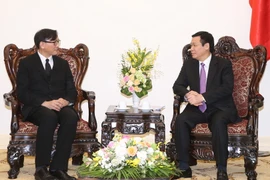 Phó Thủ tướng Vương Đình Huệ tiếp ông Manopchai Vongphakdi, Đại sứ Thái Lan tại Việt Nam. (Ảnh: Thống Nhất/TTXVN) 