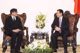 Phó Thủ tướng Vương Đình Huệ tiếp ông Manopchai Vongphakdi, Đại sứ Thái Lan tại Việt Nam. (Ảnh: Thống Nhất/TTXVN) 