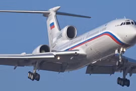 Một chiếc Tu-154. (Nguồn: YouTube)