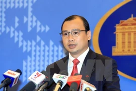 Người Phát ngôn Bộ Ngoại giao Lê Hải Bình. (Ảnh: An Đăng/TTXVN)