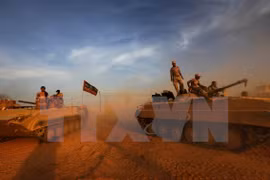 Lực lượng Iraq giành quyền kiểm soát một địa điểm ở làng Jarif, cách thành phố Mosul 45km về phía Nam. (Nguồn: AFP/TTXVN)