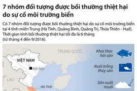Bảy nhóm được bồi thường do sự cố môi trường biển