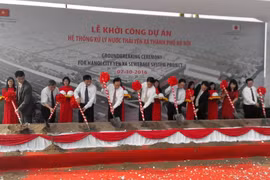 Nghi lễ động thổ khởi công dự án. (Ảnh: Mạnh Khánh/TTXVN)