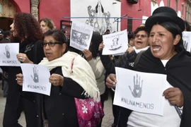 Tuần hành ở Argentina. (Nguồn: AFP)