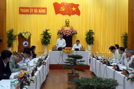 Ông Võ Văn Thưởng, Ủy viên Bộ Chính trị, Bí thư Trung ương Đảng, Trưởng ban Tuyên giáo Trung ương phát biểu tại buổi làm việc. (Ảnh: Trần Lê Lâm/TTXVN)