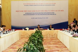 Hội nghị thúc đẩy giải ngân vốn ODA và vốn vay ưu đãi. (Nguồn: TTXVN)