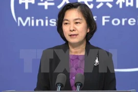 Người phát ngôn Bộ Ngoại giao Trung Quốc Hoa Xuân Oánh. (Nguồn: THX/TTXVN)